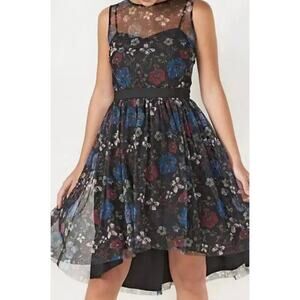 LC Disney Snow White Collection asymmetrical lace sheer overlay Floral GypsyGoth